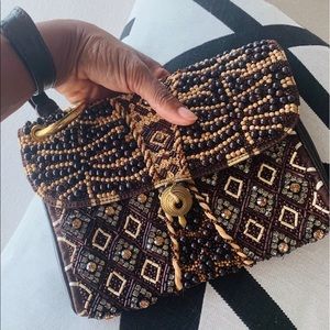 Roberto Cavalli special edition beaded stone bag